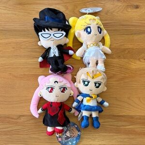 Sailor Moon Bandai 20th Anniversary Plush Lot